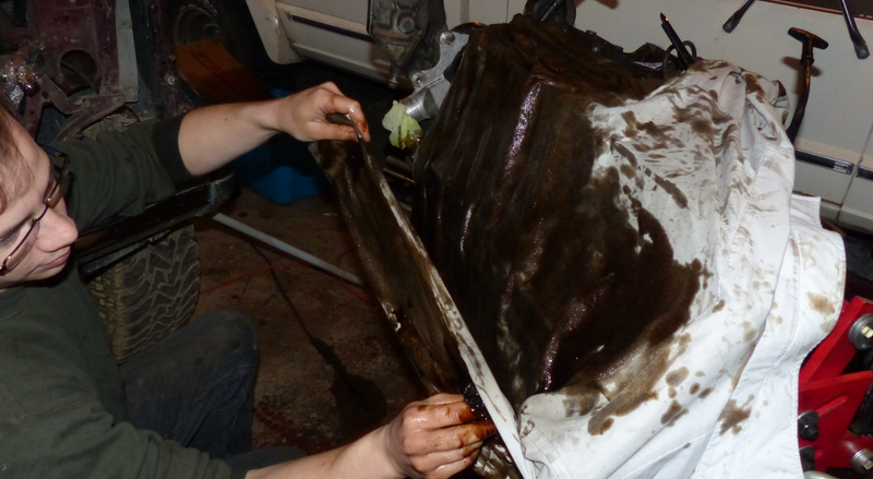 Illustration for article titled Dyeing Clothes With Used Motor Oil Is The Best And Worst Solution To Your Stain Problem